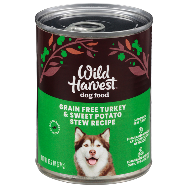 Dog Food & Care Wild Harvest Dog Food, Grain Free Turkey & Sweet Potato Stew Recipe hero