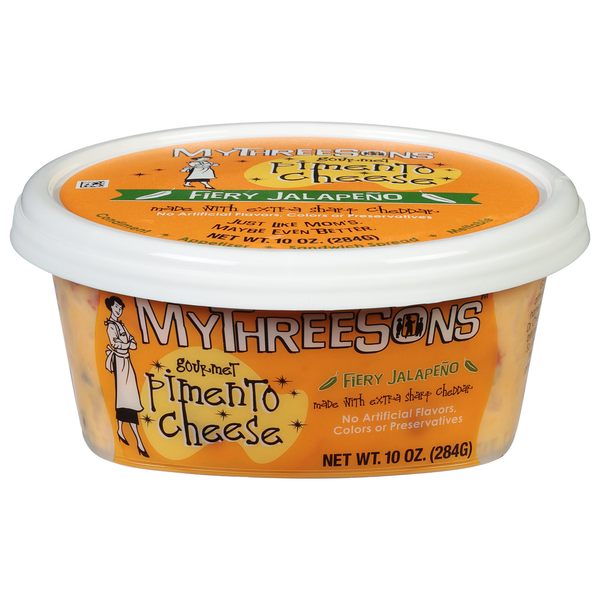 Dips & Spreads MyThreeSons Pimento Cheese, Gourmet, Fiery Jalapeno hero