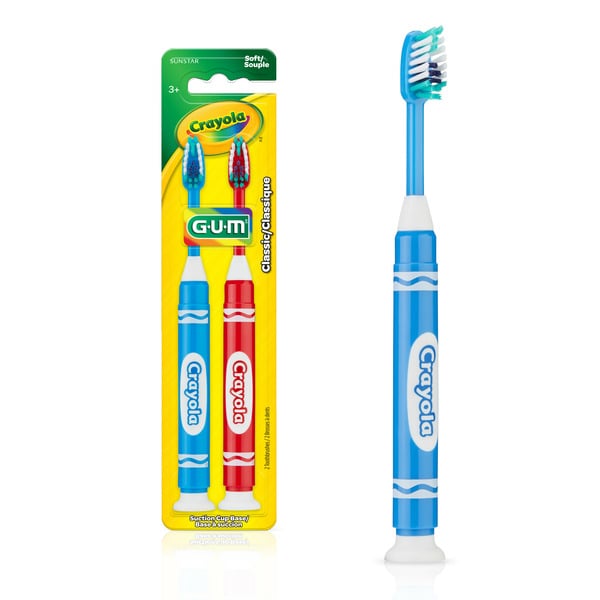 Oral Hygiene Sunstar GUM GUM  Crayola  Marker Toothbrush, 3+ hero