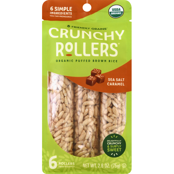 Chips & Pretzels Friendly Grains Crunchy Rollers, Sea Salt Caramel hero