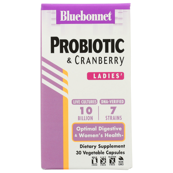 Vitamins & Supplements Bluebonnet Probiotic & Cranberry 10 Billion (Cold Packaged) hero