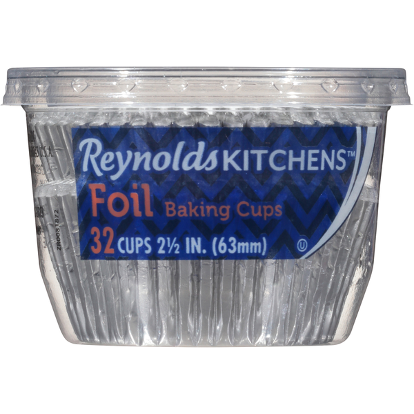 Baking Supplies & Decor Reynolds Baking Cups, Foil, 2.5 Inch hero