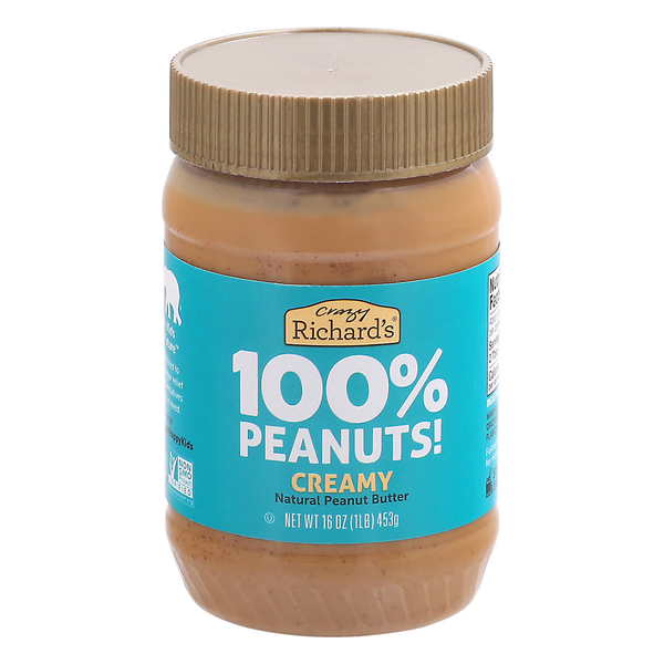 Spreads, Jam & Jelly Crazy Richard’s Wholly Rollies Peanut Butter, Natural, Creamy hero