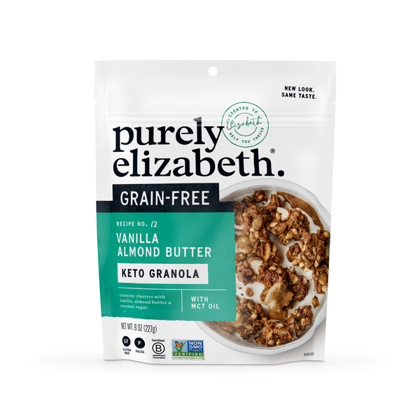 Cereal Purely Elizabeth Vanilla Almond Butter, Grain-Free Keto Granola, with MCT Oil hero