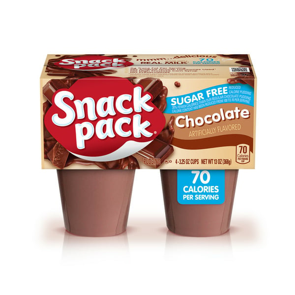 Pudding & Desserts Snack Pack Sugar Free Chocolate Flavored Pudding hero