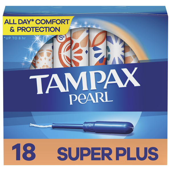 Feminine Care TAMPAX Pearl Tampons, Super Plus hero