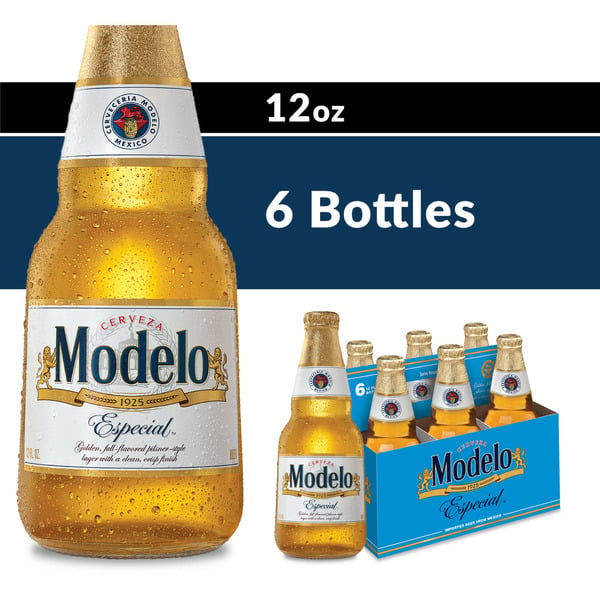 Imported Modelo Especial Mexican Lager Import Beer Bottles hero