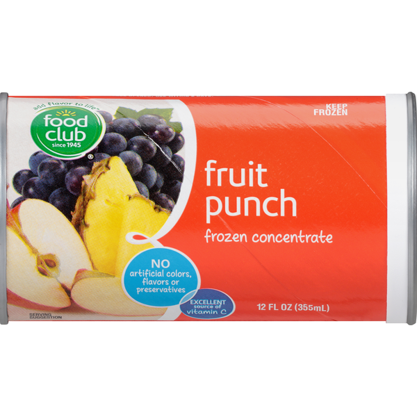 Frozen Juice Food Club Frozen Concentrate, Fruit Punch hero