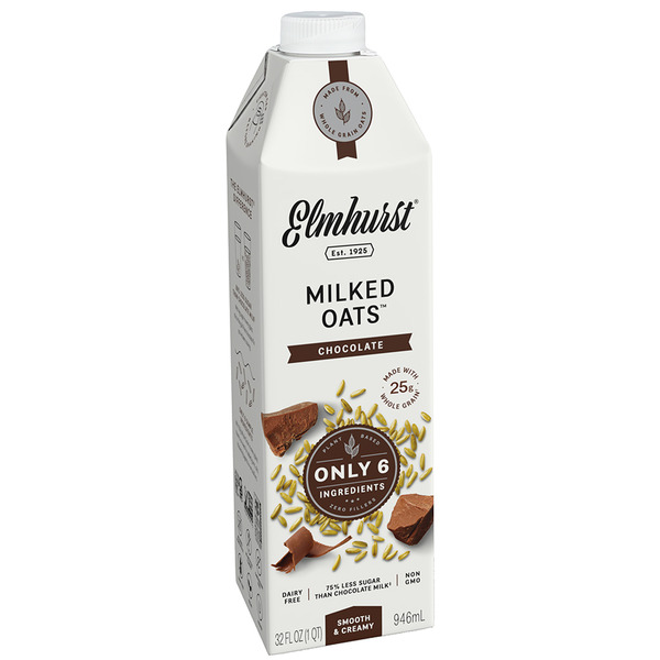 Refrigerated Elmhurst Chocolate Oat Milk hero