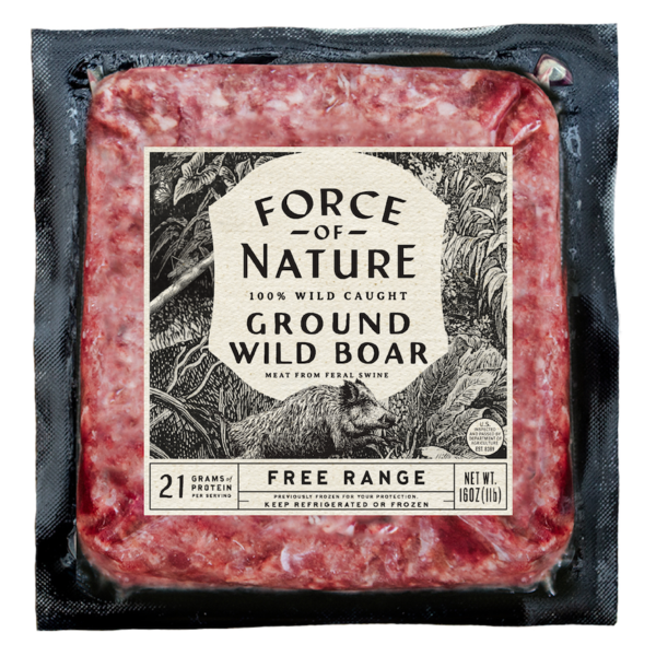 Packaged Meat Force of Nature 100% Wild Caught Ground Boar hero