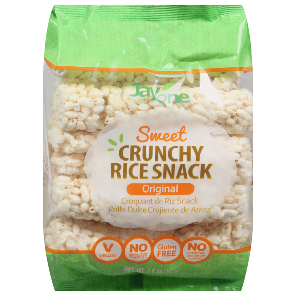 Crackers Jayone Rice Snack, Original, Crunchy, Sweet hero