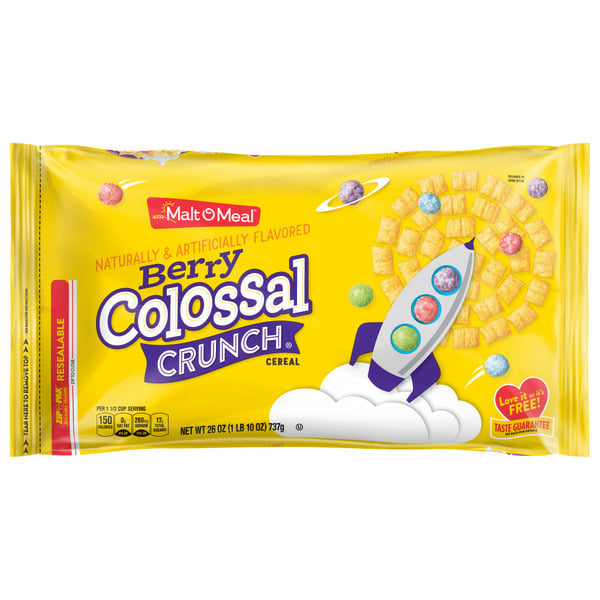 Breakfast & Cereal Malt-O-Meal Berry Colossal Crunch Breakfast Cereal, Family Size, Bulk Cereal Bag hero