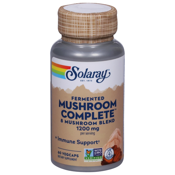 Dietary Supplements Solaray Mushroom Complete, 1200 mg, Vegcaps hero