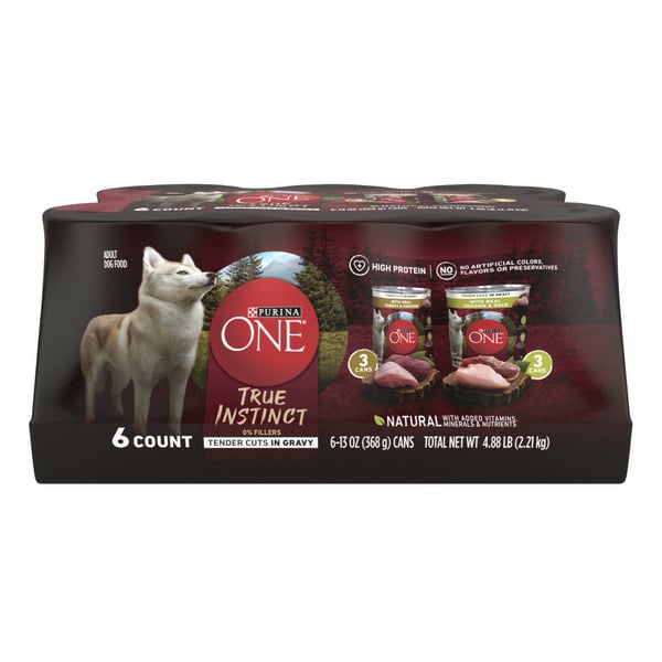 Dog Food & Care Purina ONE True Instinct Tender Cuts in Gravy hero