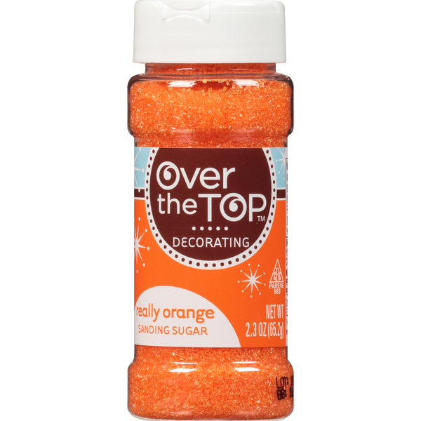 Baking Supplies & Decor Over The Top Really Orange Sanding Sugar hero