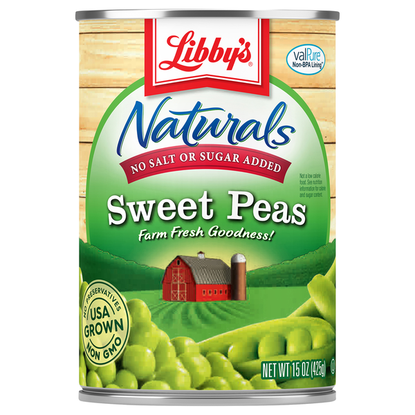 Canned & Jarred Vegetables Libby's Peas, Sweet hero