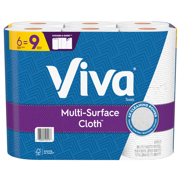 Paper Goods Viva Multi-Surface Cloth Paper Towels hero