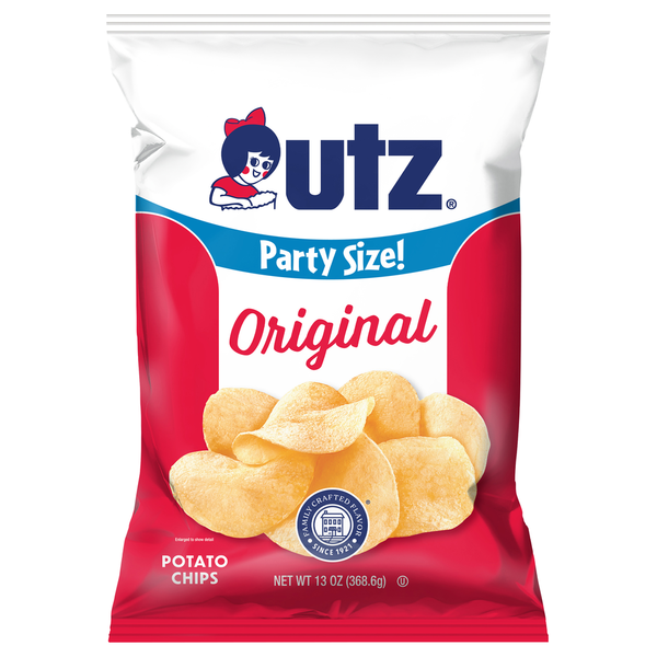 Utz Potato Chips, Original, Party Size hero