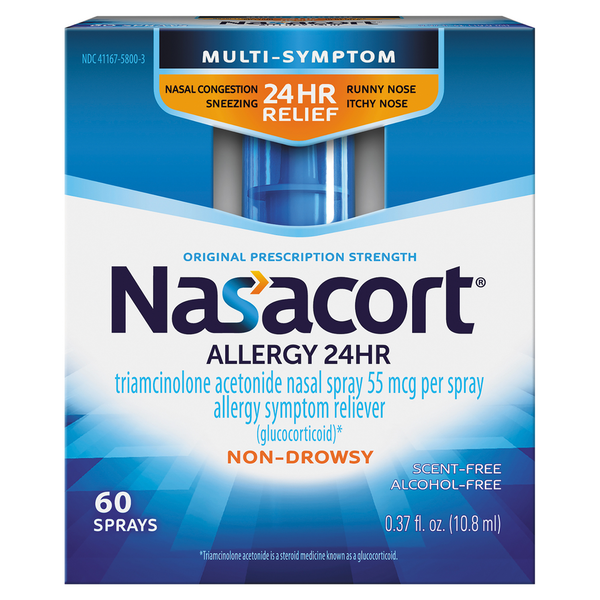 Allergy Nasacort Nasal Spray, Allergy 24 Hr hero