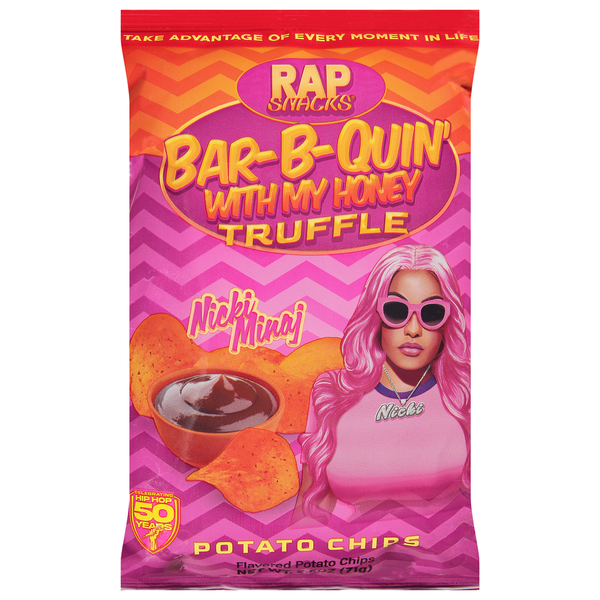 Rap Snacks Potato Chips, Bar-B-Quin with My Honey Truffle. Nicki Minaj hero