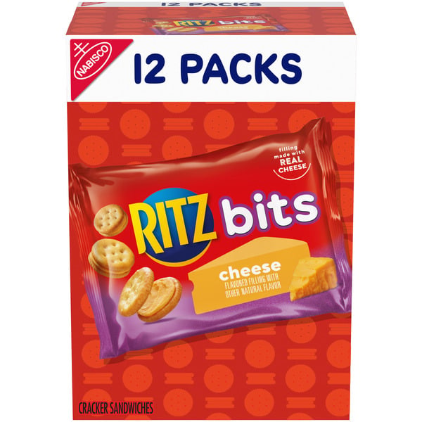 Crackers Ritz Bits Cheese Sandwich Crackers, Snack Packs hero