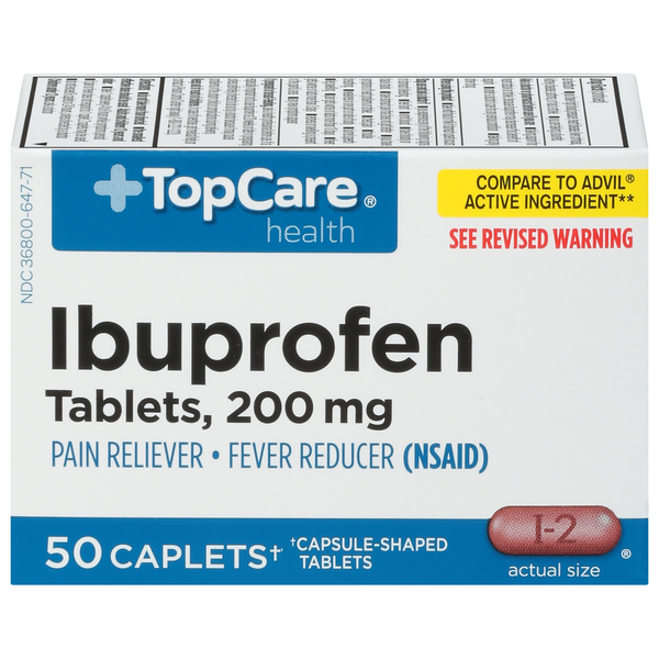 Muscles, Joints & Pain Relief TopCare Ibuprofen, 200 mg, Caplets hero