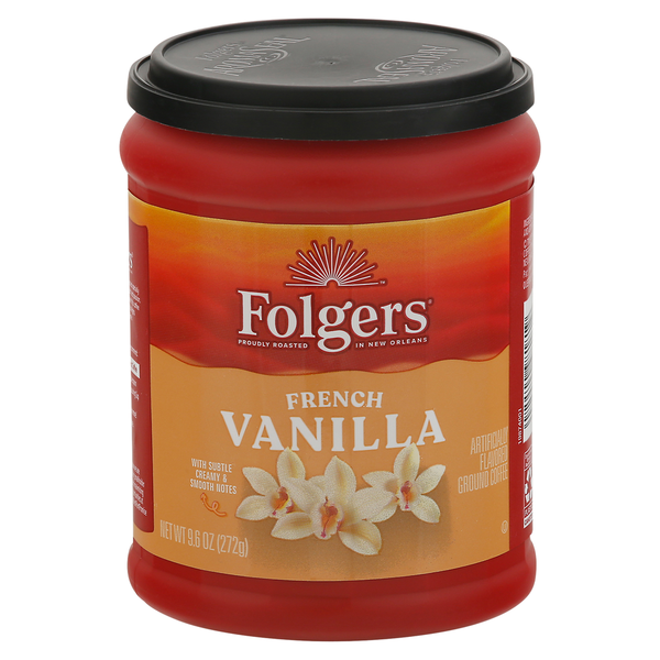 Folgers Coffee, Ground, French Vanilla hero