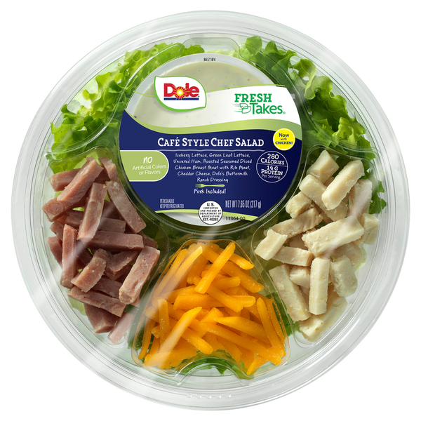 Prepared Meals Dole Cafe Style Chef Salad hero