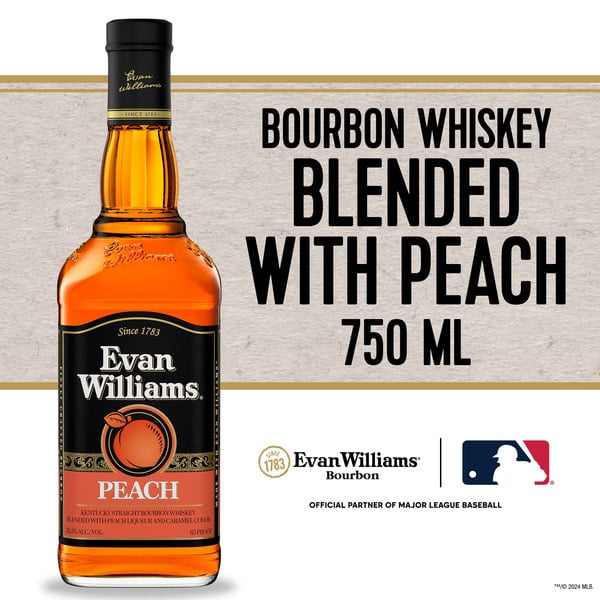 Bourbon Evan Williams Peach hero