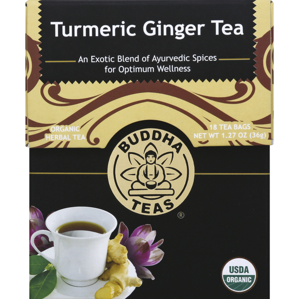 Tea Buddha Teas Organic Tumeric Ginger Tea hero