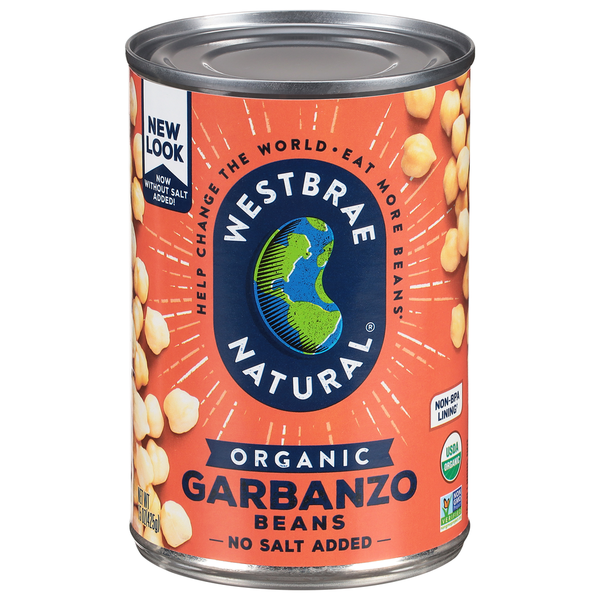 Canned Meals & Beans Westbrae Organic Garbanzo Beans hero