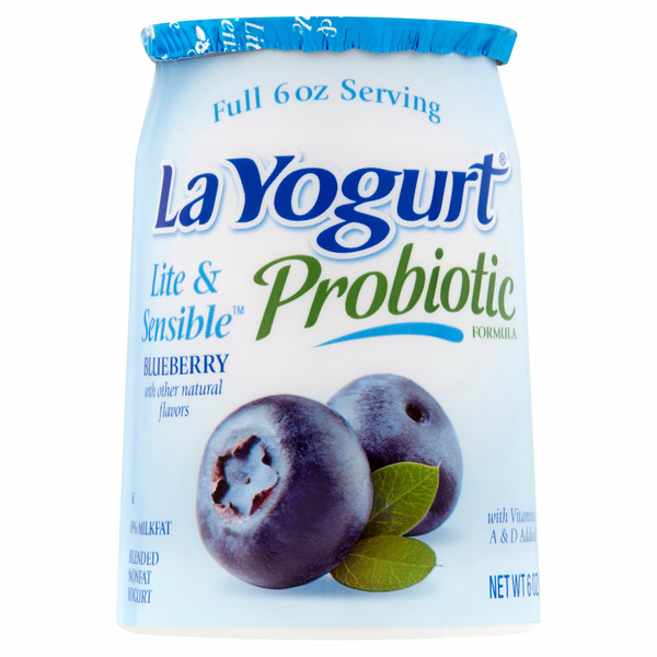 Yogurt La Yogurt Blended Nonfat Yogurt, Blueberry, Light hero