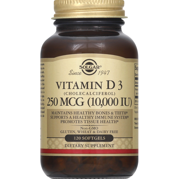 Vitamins & Supplements Solgar Vitamin D3, Softgels hero