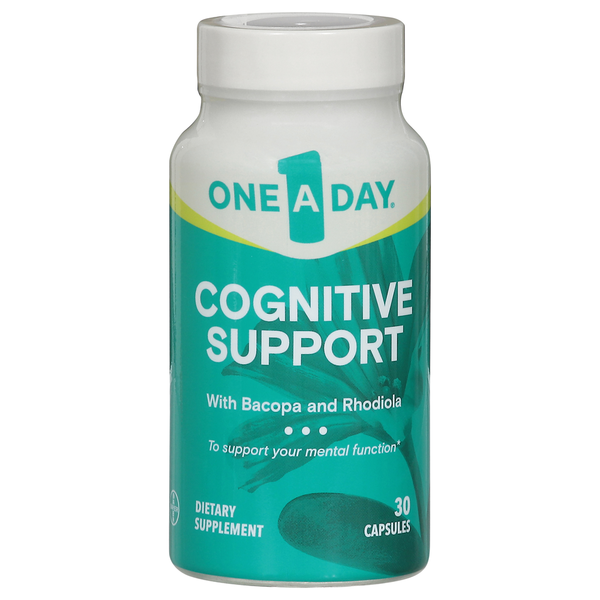 One A Day Cognitive Support, with Bacopa and Rhodiola, Capsules hero