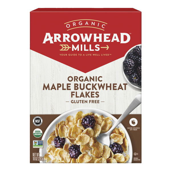 Cereal Arrowhead Mills Maple Buckwheat Flakes Organic Cereal hero