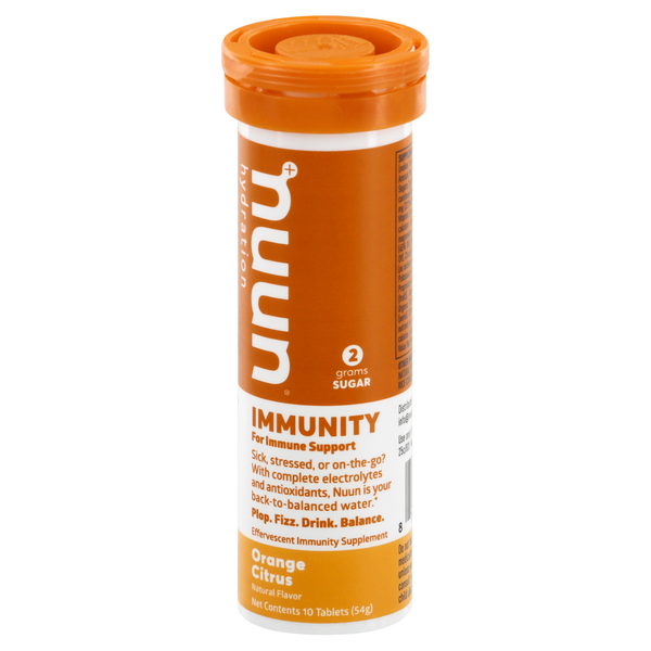 Energy & Sports Drinks Nuun Immunity, Orange Citrus,Tablets hero