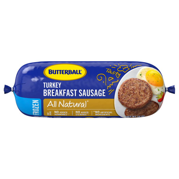 Frozen Breakfast Butterball Everyday All Natural Frozen Turkey Breakfast Sausage hero