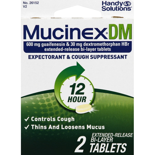 Cold, Flu & Allergy Handy Solutions Mucinex DM, Tablets hero