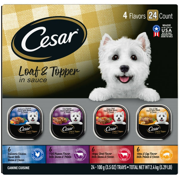 Dog Food & Care Cesar Savory Delights Dog Food Varieties hero