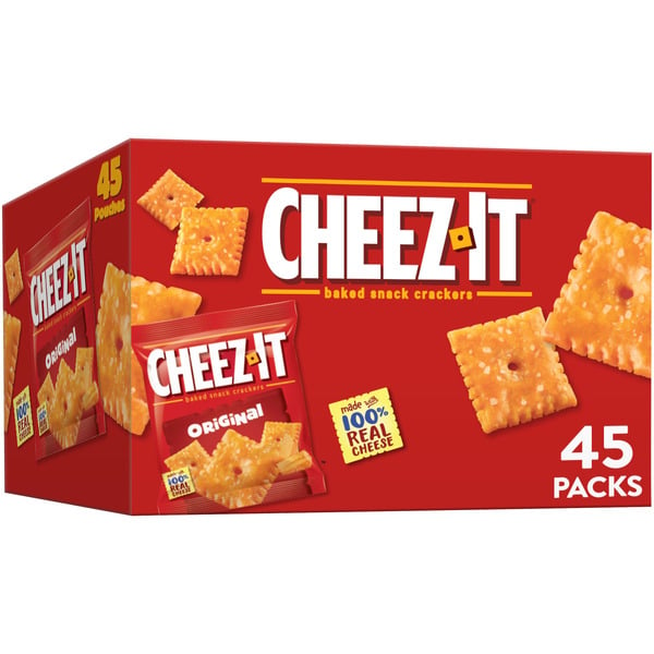 Crackers Cheez-It Cheese Crackers, Baked Snack Crackers, Lunch Snacks, Original hero