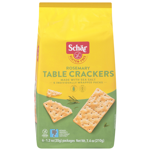 Crackers Schär Table Crackers, Gluten-Free, Rosemary hero