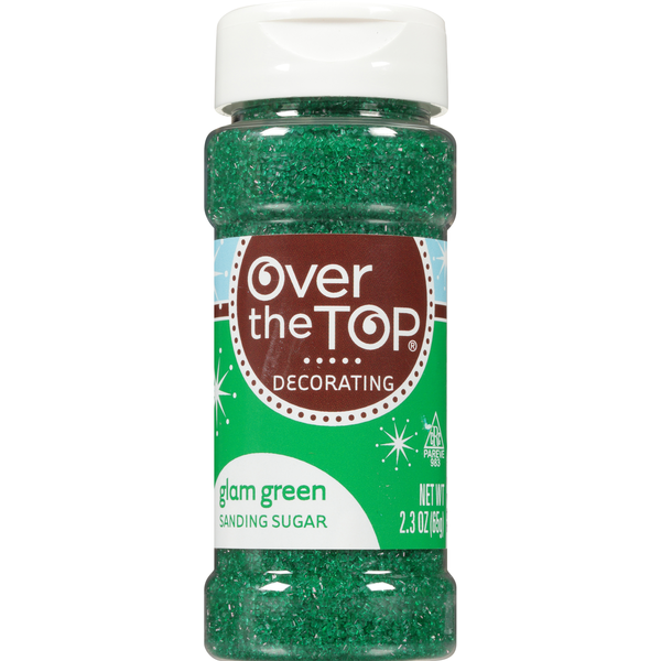 Baking Supplies & Decor Over The Top Glam Green Sanding Sugar hero