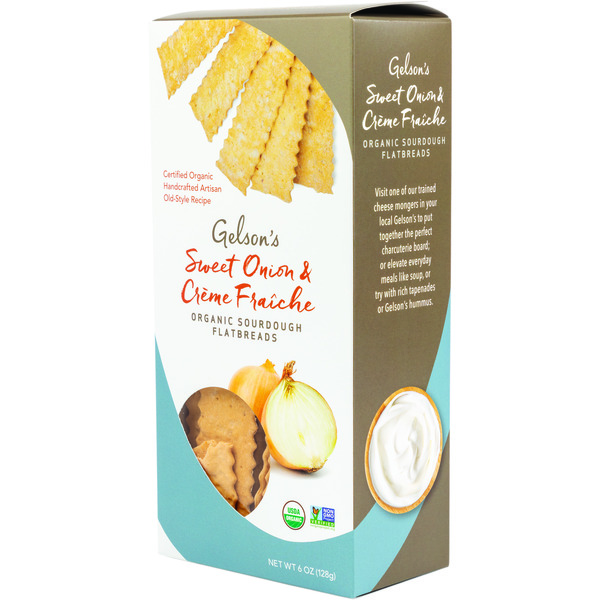 Candy & Chocolate Gelson's Sweet Onion & Creme Fraiche Flat Bread Crackers hero