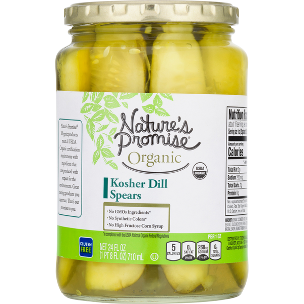 Pickled Goods & Olives Nature's Promise Pickles, Kosher Dill Spears hero