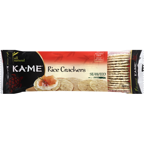 Crackers KA-ME Rice Crackers, Seaweed hero