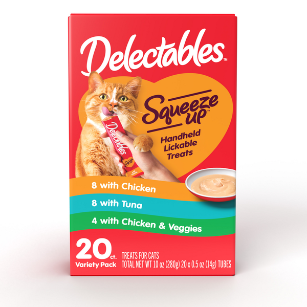 Cat Food Delectables Squeeze Up Lickable Cat Treats Variety Pack hero