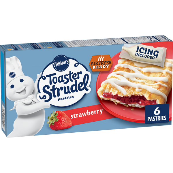 Frozen Breakfast Pillsbury Strawberry Toaster Strudel Pastries hero