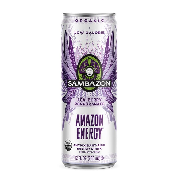 Refrigerated Sambazon Low Calorie Açaí Pomegranate, Amazon Energy Drink hero