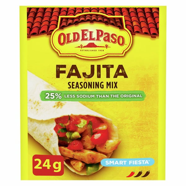 Chips & Pretzels Old El Paso Smart Fiesta Fajita Seasoning Mix hero