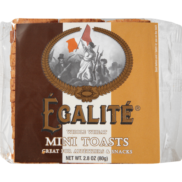 Crackers Egalite Mini Toasts, Whole Wheat hero